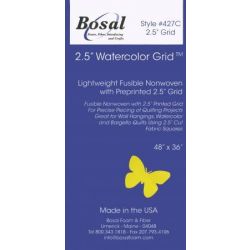 Lightweight | Watercolor Grid | 48x36'' by Fusible | Non-Woven
