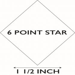 6 Pointed Star | 1½" by PaperPieces