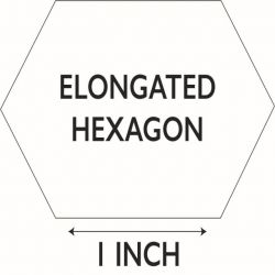 Elongated Hexagon | 1" by PaperPieces