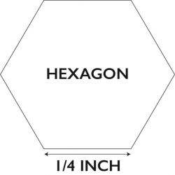Hexagon | ¼" by PaperPieces