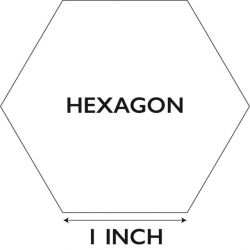 Hexagon | 1" by PaperPieces