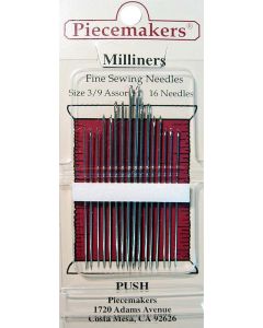 PM Milliners Needles 12-M3/9 Assorted