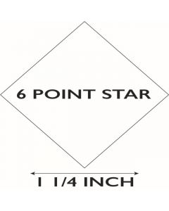 6 Pointed Star | 1¼" by PaperPieces