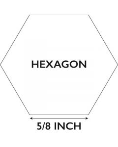 Hexagon | 5/8" by PaperPieces